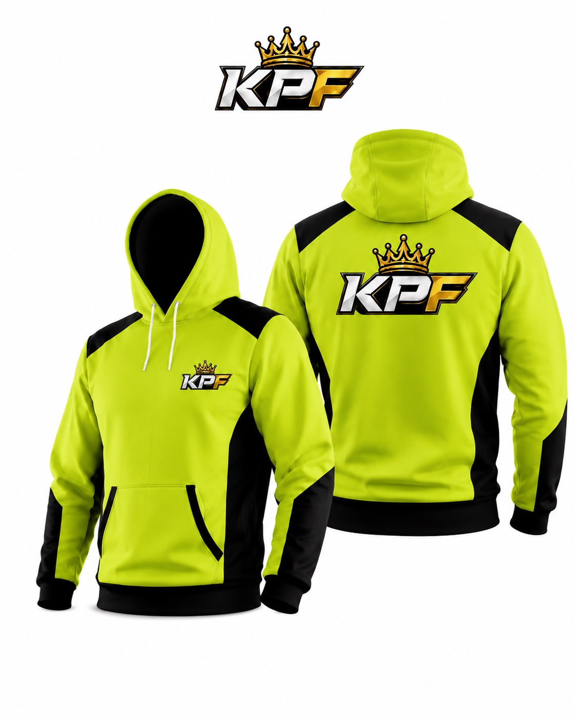 KPF Hi-Vis Performance Gym Hoodies — View 1